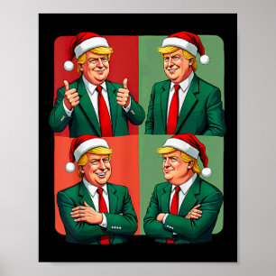 Präsident Donald Trump Einweihung des Retro Chr 20 Poster