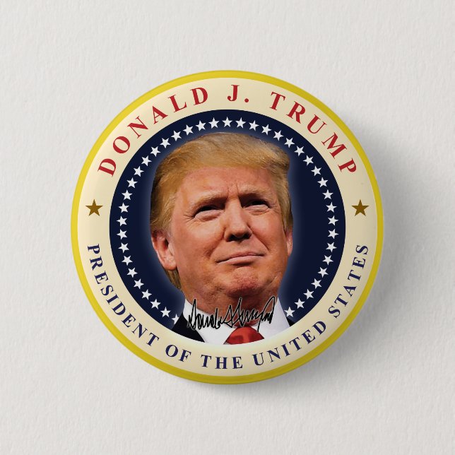 Präsident Donald Trump Einweihung Souvenir Button (Vorderseite)