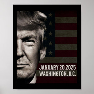 Präsident Donald Trump Einweihungsdatum 2025 Poster