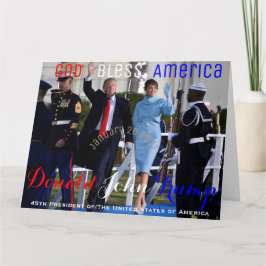 Präsident Donald Trump First Lady Melania Karte