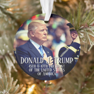 Präsident Donald Trump Foto Keepake 45 47 Ornament