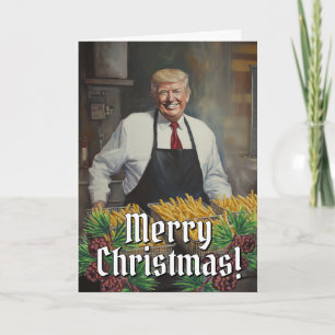 Präsident Donald Trump Fries Weihnachten 2024