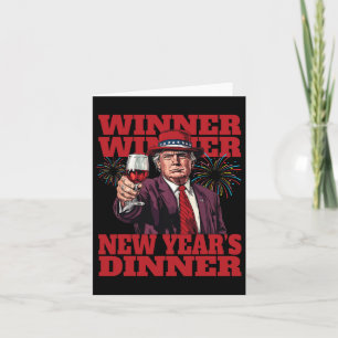 Präsident Donald Trump Gewinner des Neujahrs Karte