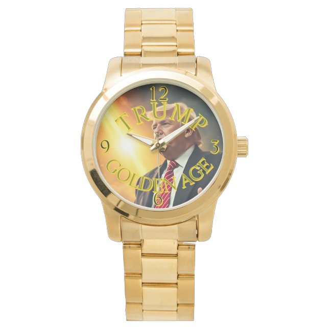 PRÄSIDENT DONALD TRUMP GOLDEN AGE ARMBANDUHR (Vorderseite)
