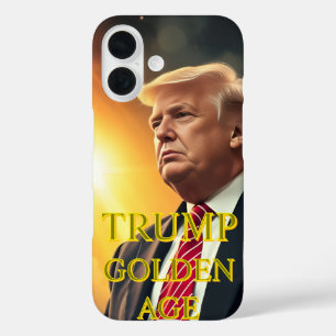 PRÄSIDENT DONALD TRUMP GOLDEN AGE iPhone 16 HÜLLE