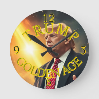 PRÄSIDENT DONALD TRUMP GOLDEN AGE RUNDE WANDUHR