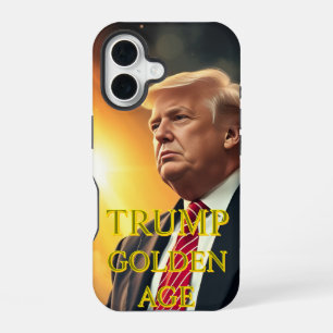 PRÄSIDENT DONALD TRUMP GOLDENES ZEITALTER iPhone 16 HÜLLE