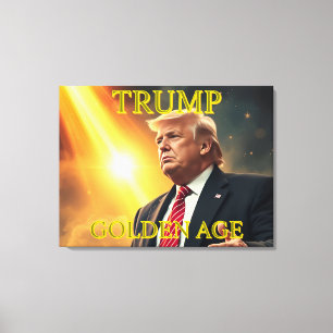PRÄSIDENT DONALD TRUMP GOLDENES ZEITALTER LEINWANDDRUCK