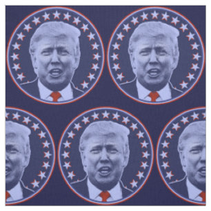 Präsident Donald Trump in Blau Stoff