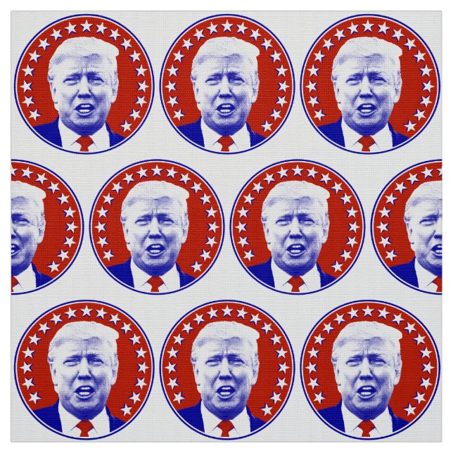 Präsident Donald Trump in Rot Stoff (Muster)