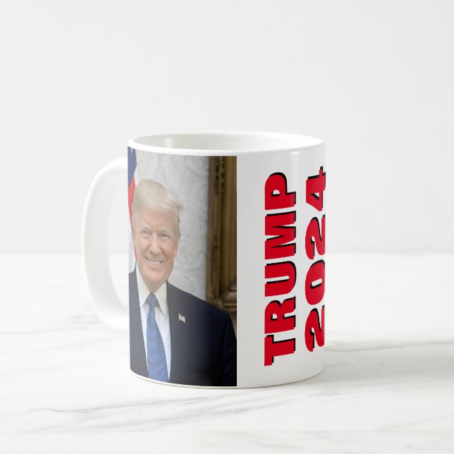 Präsident Donald Trump Kaffeetasse (Vorderseite Links)