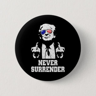 Präsident Donald Trump Middle Finger Button