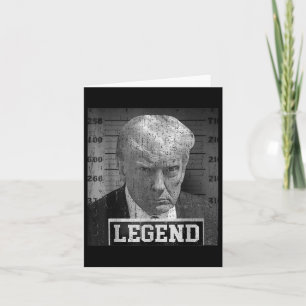 Präsident Donald Trump Mugshot 2024 Nicht schuldig Karte