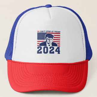 Präsident Donald Trump Mugshot Hat 2024 - MAGA Truckerkappe