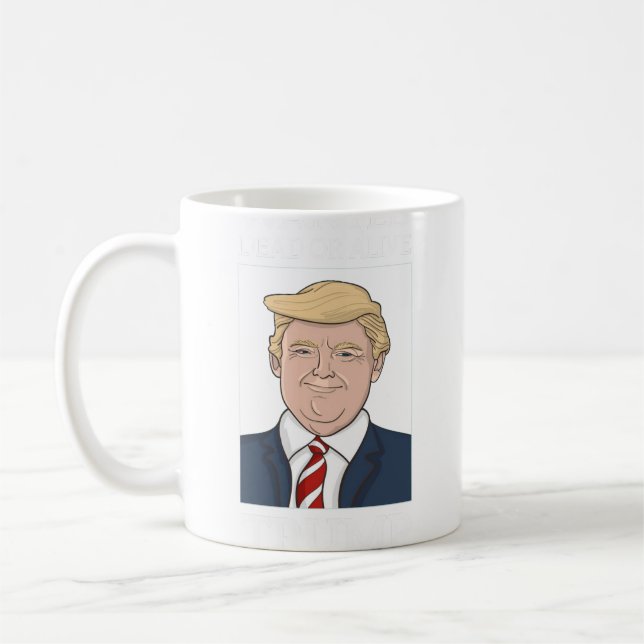 Präsident Donald Trump Mugshot Wollte Funny Foto Kaffeetasse (Links)
