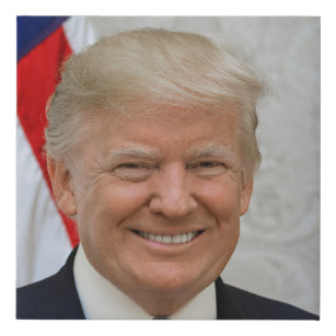 Präsident Donald Trump Offizielles Portrait 2017 Künstlicher Leinwanddruck