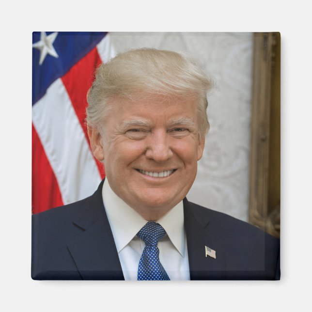 Präsident Donald Trump Offizielles Portrait 2017 Magnet (Vorne)