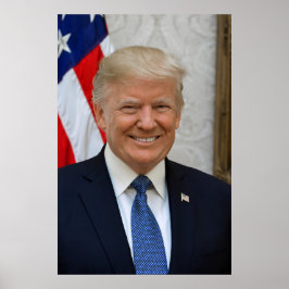 Präsident Donald Trump Offizielles Portrait 2017 Poster