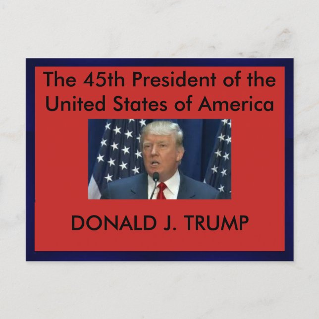 Präsident Donald Trump Postcard Postkarte (Vorderseite)