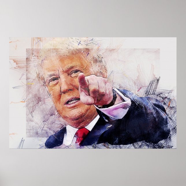 Präsident Donald Trump Poster (Vorne)