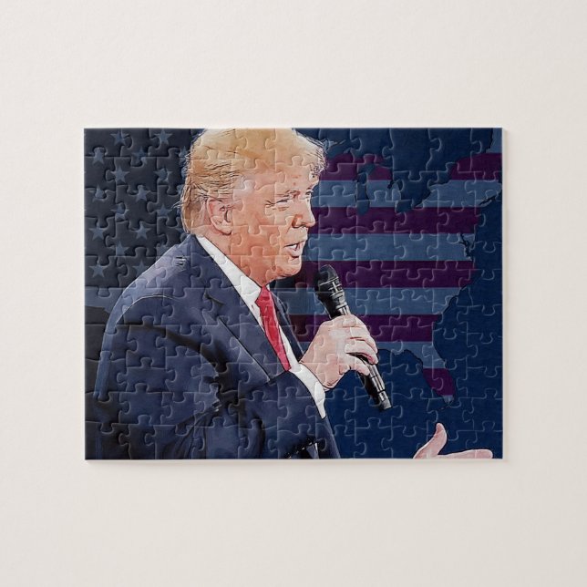Präsident Donald Trump Puzzle (Horizontal)