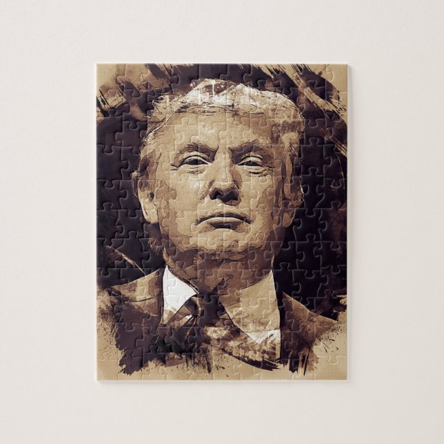 Präsident Donald Trump Puzzle (Vertikal)