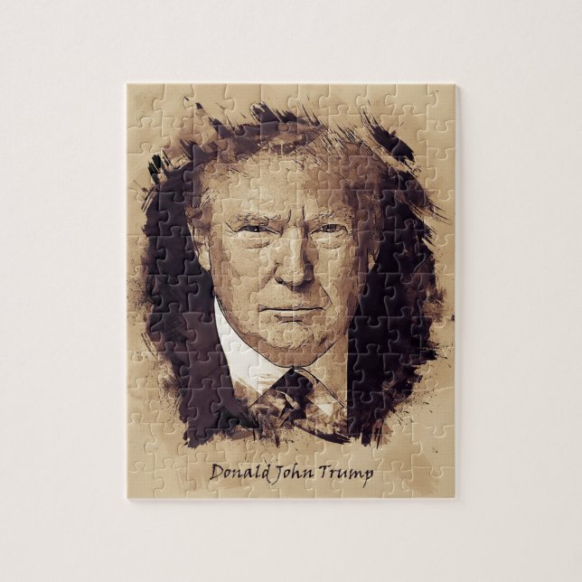Präsident Donald Trump Puzzle (Vertikal)