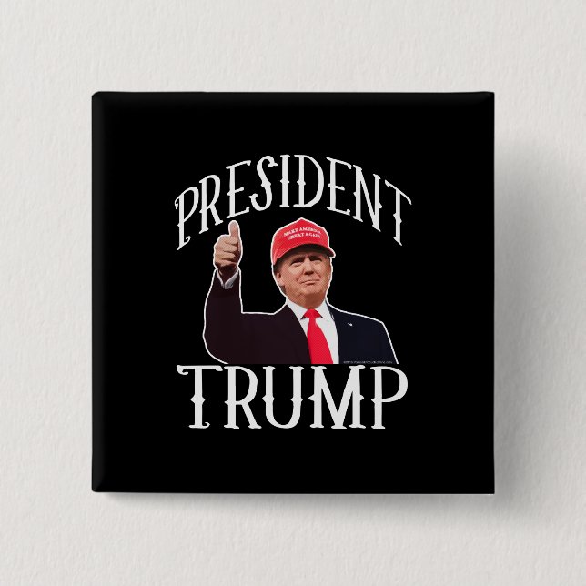Präsident Donald Trump Red Hat stumbs Button (Vorderseite)