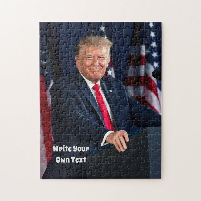 Präsident Donald Trump - Schreiben Sie Ihren eigen Puzzle (Vertikal)