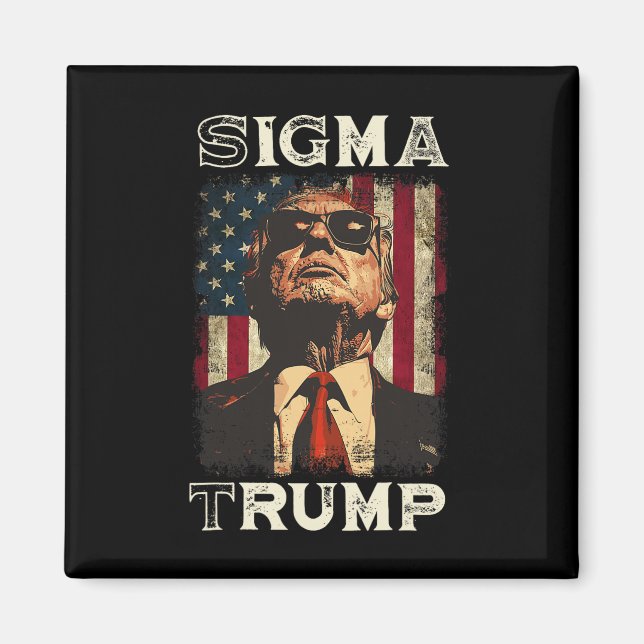 Präsident Donald Trump - Sigma Trump Magnet (Vorne)