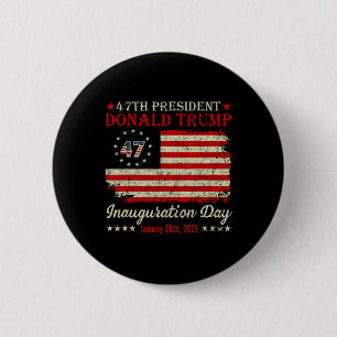 Präsident Donald Trump Tag der Amtseinführung 2025 Button