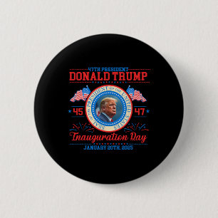 Präsident Donald Trump Tag der Amtseinführung 2025 Button