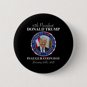 Präsident Donald Trump Tag der Amtseinführung 2025 Button