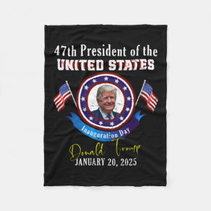 Präsident Donald Trump Tag der Amtseinführung 2025 Fleecedecke