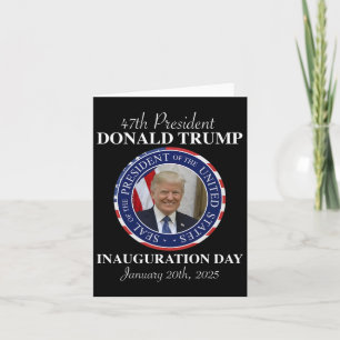 Präsident Donald Trump Tag der Amtseinführung 2025 Karte