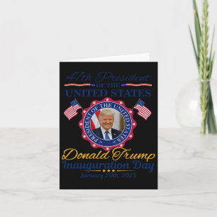 Präsident Donald Trump Tag der Amtseinführung 2025 Karte