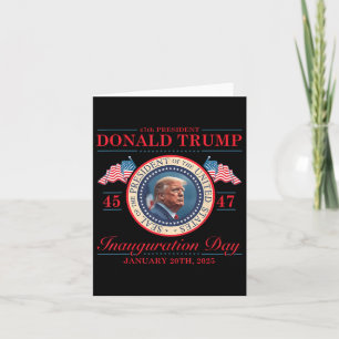 Präsident Donald Trump Tag der Amtseinführung 2025 Karte
