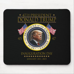 Präsident Donald Trump Tag der Amtseinführung 2025 Mousepad