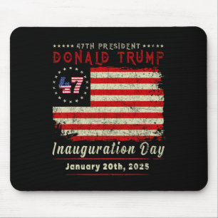 Präsident Donald Trump Tag der Amtseinführung 2025 Mousepad