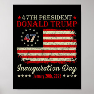 Präsident Donald Trump Tag der Amtseinführung 2025 Poster