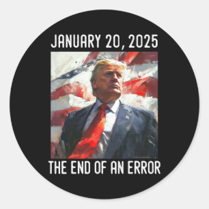 Präsident Donald Trump Tag der Amtseinführung 2025 Runder Aufkleber