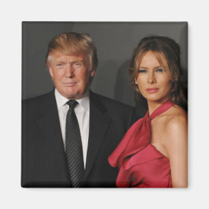 PRÄSIDENT DONALD TRUMP UND MELANIEN- MAGNET