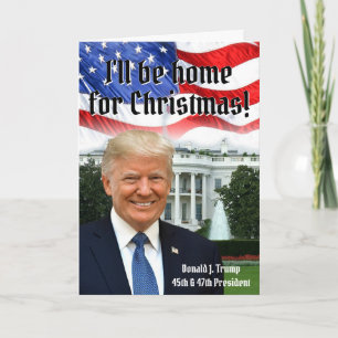 Präsident Donald Trump Zuhause zu Weihnachten 2024