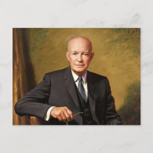 Präsident Dwight D Eisenhower Postkarte