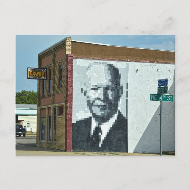 Präsident Eisenhower Postkarte (Vorderseite)