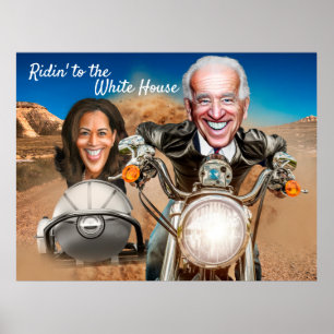 Präsident Elect Joe Biden und Kamala Harris Bikers Poster
