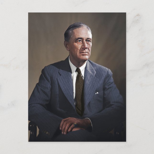 Präsident Franklin D. Roosevelt Postkarte (Vorderseite)