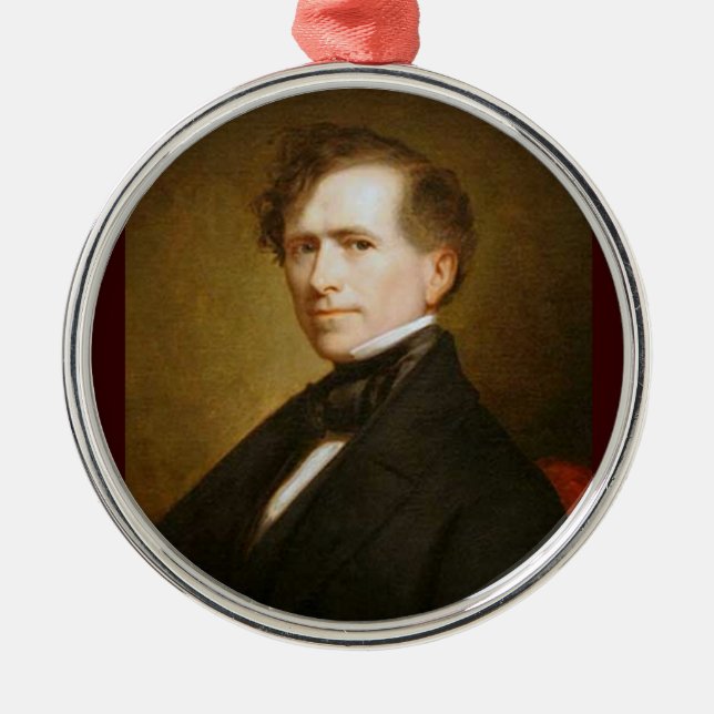 Präsident Franklin Pierce Ornament Aus Metall (Vorne)