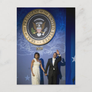 Präsident & Frau Obama Postkarte