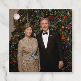 Präsident George Bush, Laura Christmas White House Geschenkanhänger